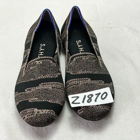 Rothy’s The Loafer Womens 7.5 Golden Shim Almond Toe Slip On Flats Shoes Textile - Picture 9 of 9